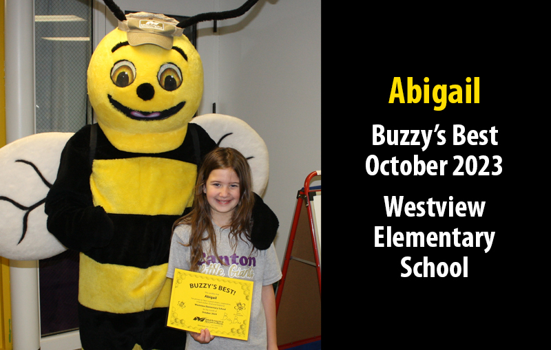 Abigail Buzzy's Best October 2023 Westview Elementary School