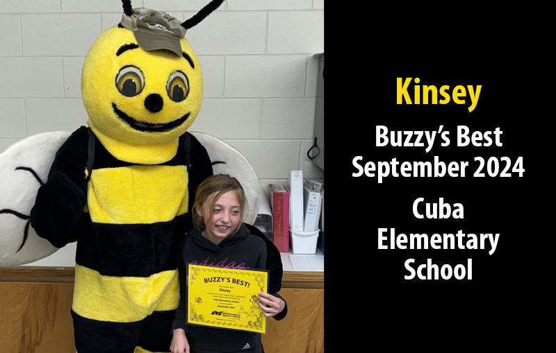 Kinsey Buzzy's Best September 2024 Cuba Elementary School