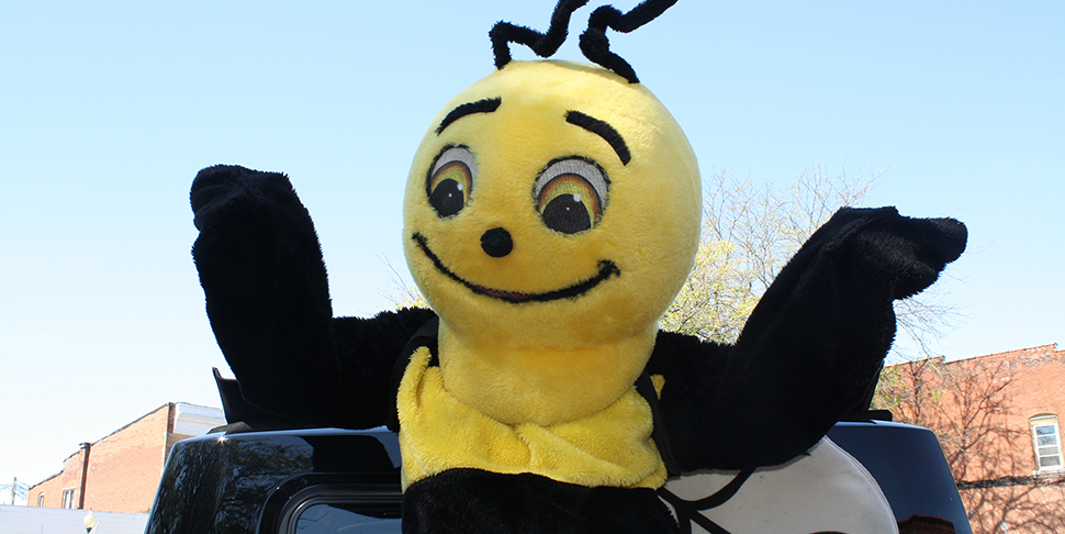 Buzzy at Lewistown Homecoming Parade